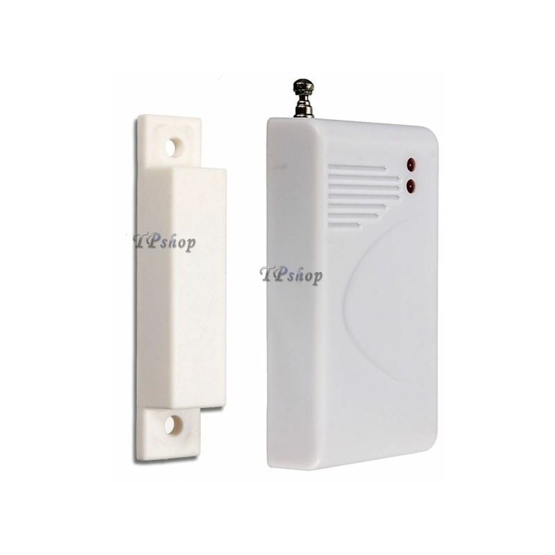 Topolenashop - sensore magnetico per porte finestre wireless allarme antifurto casa 315MHz.