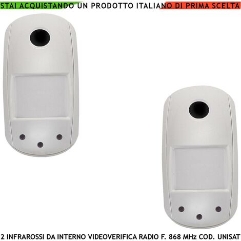 SENSORE MOVIMENTO INFRAROSSI PET IMMUNE PIR WIRELESS EWP2 ALLARME ELDES  INFRAROSSI