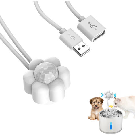 Sensore PIR esterno automatico DC 5V 1A per fontanella per gatti con interfaccia USB 30 cm.