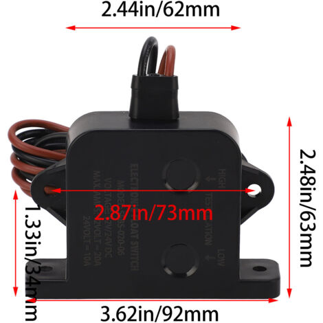 Sensore pompa di sentina marina Allarme automatico Interruttore livello acqua Apparecchio per yacht per navi 24V