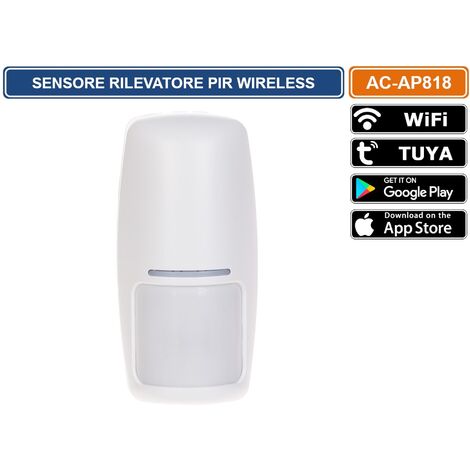 SENSORE RILEVATORE PIR WIRELESS PER SISTEMA DI ALLARME ATLO-AZ-WG13A-TUYA