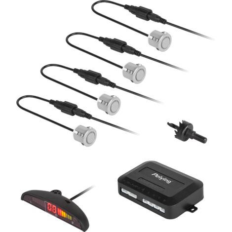 Sensores de aparcamiento traseros con pantalla LED IP67 Peiying (4 unidades)