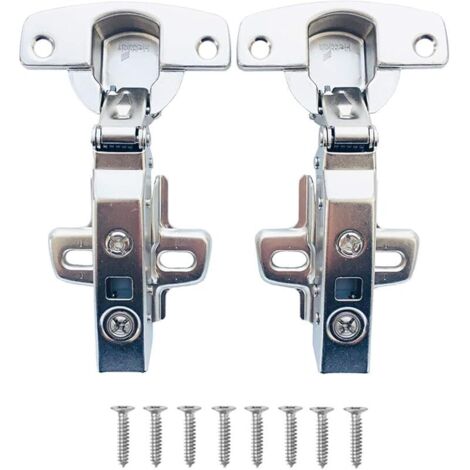 Sensys 8645i TH52 110 Degré Complètement en Applique Charnieres Standard avec Amortisseur Mécanisme de Fermeture Automatique 9071205 Charnière pour Armoires de Porte Cuisine Lot de 2