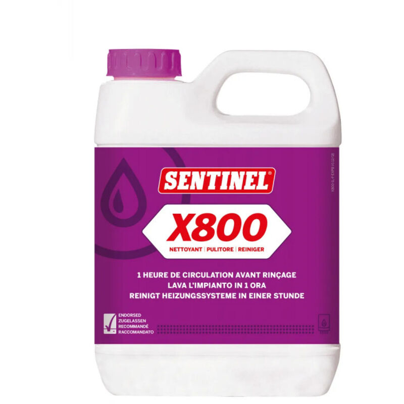 Sentinel Schwarz - X 800 - Schnelles Entschlammungsmittel Für Heizungsnetze