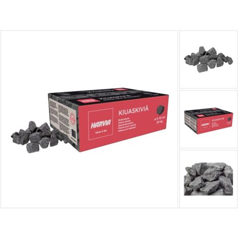 Sentiotec Saunasteine Harvia, Körnung bis 10cm, 20kg Box Zubehör aus Stein