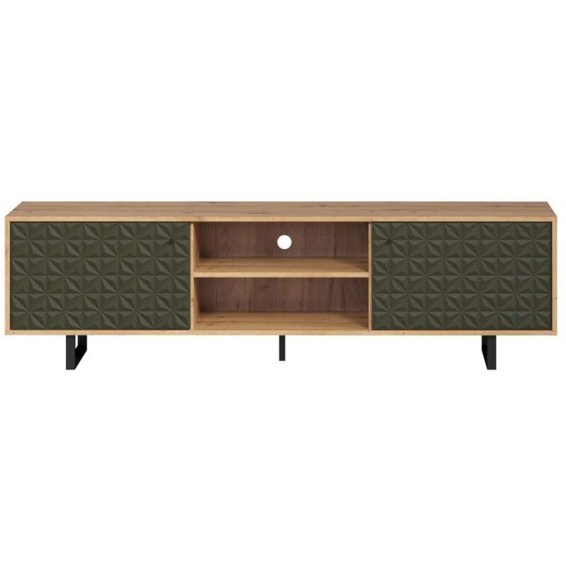 Sentra meuble tv vert, chêne décor.