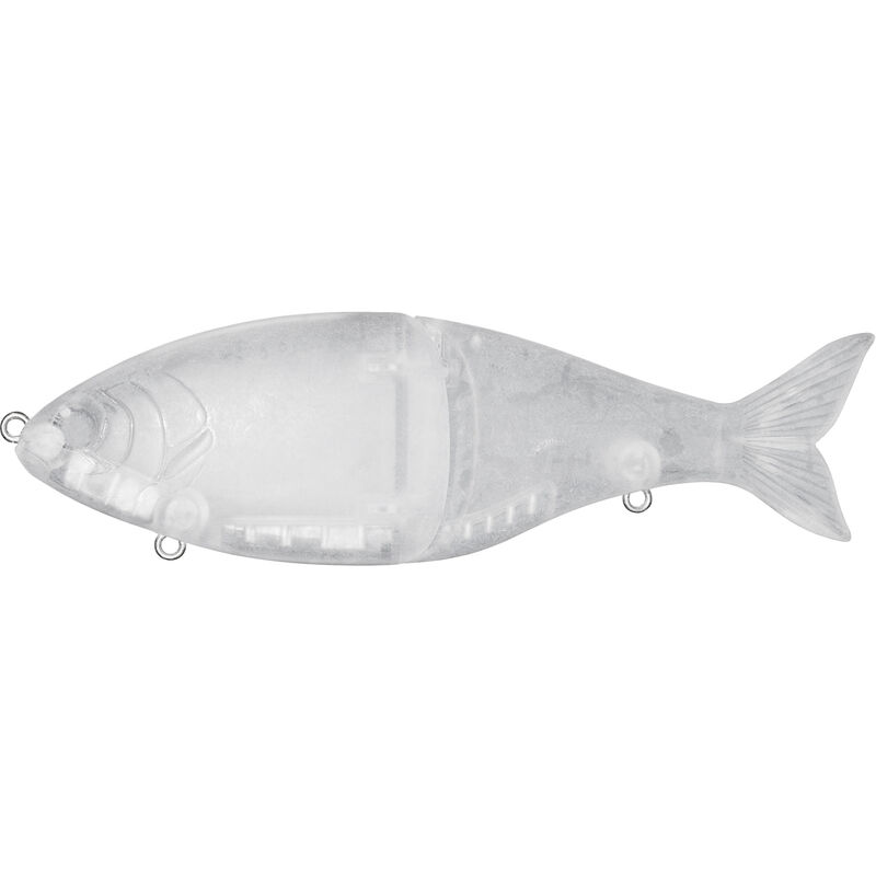 

Asupermall - Senuelo de pesca de 7 pulgadas / 2,7 oz, cebo de hundimiento de cuerpo duro en blanco, 2 senuelos de pesca articulados, senuelo de pesca