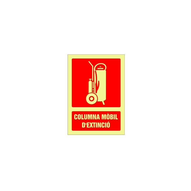 

Senyal d'advertència de columna mòbil d'extinció