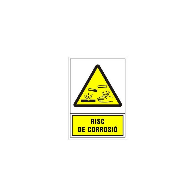 

Senyal gran d'advertència risc de corrosió