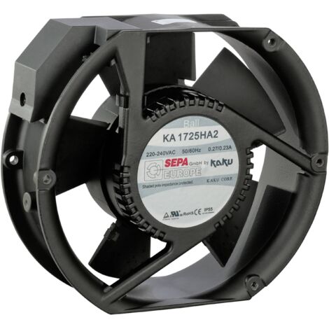 SEPA KA1725HA2BMT/Mg Ventilateur axial 230 V/AC 340 m³/h (L x l x H) 173 x 150 x 51 mm Q60102
