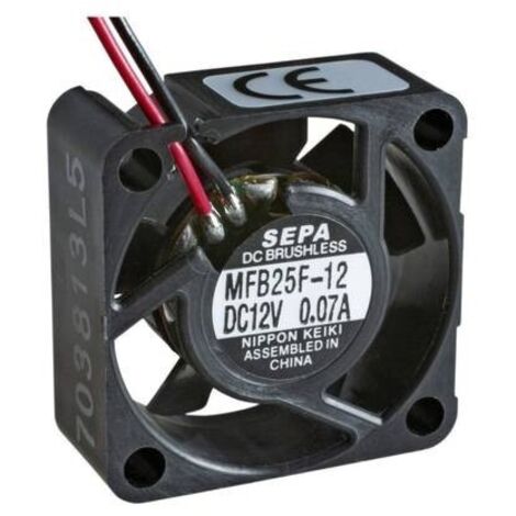 SEPA MFB25F12 Ventola assiale 12 V/DC 4.2 m³/h (L x L x A) 25 x 25 x 10 mm