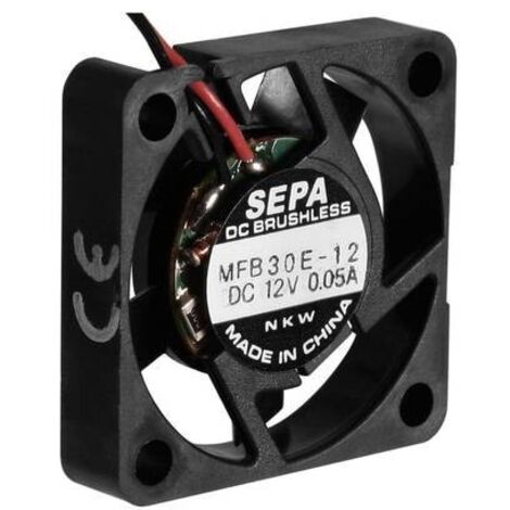 Sepa MFB30E12 ventilatore assiale nero 12 V DC industriale