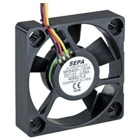 Sepa MFB40H05 ventilatore assiale nero industriale 40x40x10 mm