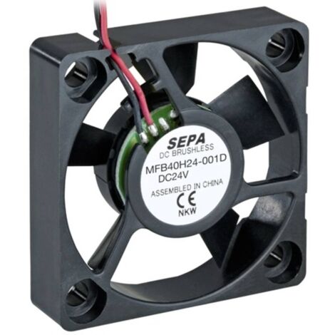 SEPA MFB40H24-001D Ventilateur axial 24 V/DC 11.28 m³/h (L x l x H) 40 x 40 x 10 mm A694433
