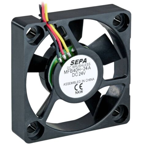 SEPA MFB40H24A-001 Ventilateur axial 24 V/DC 11.28 m³/h (L x l x H) 40 x 40 x 10 mm A694413