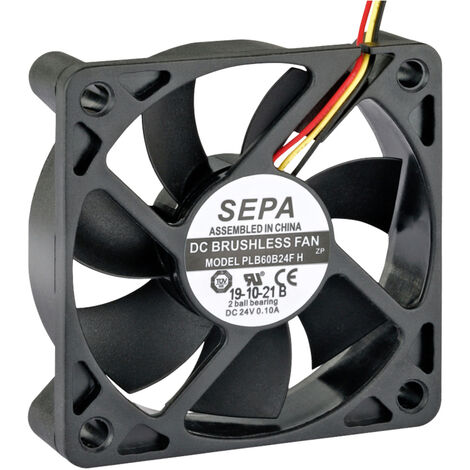 SEPA PLB60B24FSE31A Axiallüfter 24 V/DC 27.6 m³/h (L x B x H) 60 x 60 x 15 mm