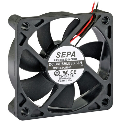 SEPA PLB60B24SE30A Axiallüfter 24 V/DC 27.6 m³/h (L x B x H) 60 x 60 x 15 mm