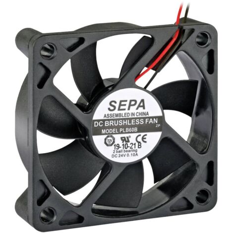 SEPA PLB60B24SE30A Ventilateur axial 24 V/DC 27.6 m³/h (L x l x H) 60 x 60 x 15 mm X257392