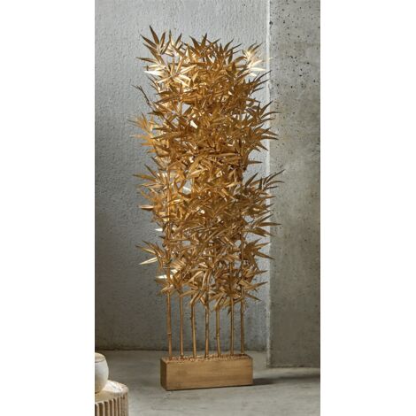 Separador Bambu 7 Ramas Oro 165 Cms. 66X165 Cms