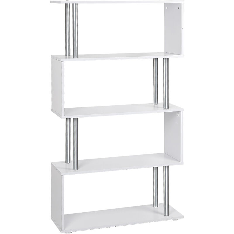 

Jeobest - Separador de ambientes estantería estantería divisor estantería archivador 80 * 30 * 145 cm blanco