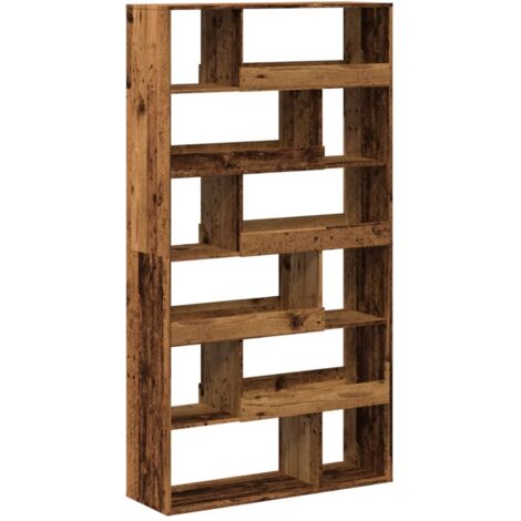 Separador de ambientes madera envejecida 100x33x187,5 cm vidaXL