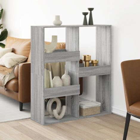 Separador de ambientes madera gris  100x33x115 cm