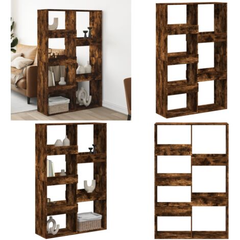 Separador de ambientes madera roble ahumado 100x33x155,5 cm - Estantería - Madera