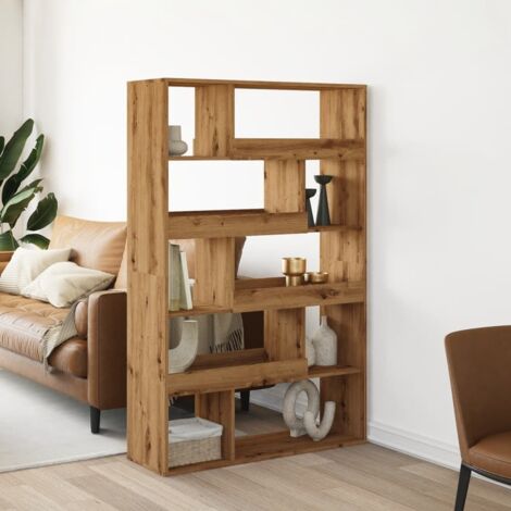 Separador de ambientes madera roble artisian 100x33x156,5 cm
