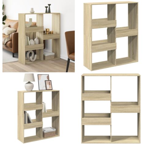 Separador de ambientes madera roble Sonoma 100x33x115 cm - Separador de ambientes - Estantería de roble