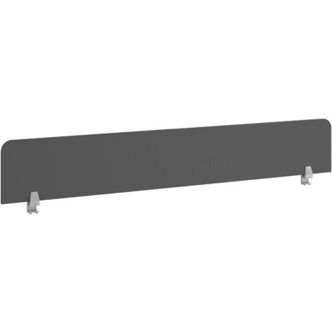 Separador de Escritorio con 2 Abrazaderas Venture Melamina, Dimensiones Óptimas 180 cm, Color Gris