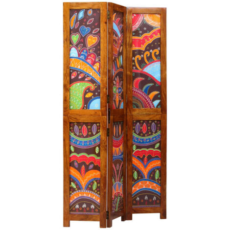 Separador de habitaciones Marrón 105 x 180 cm