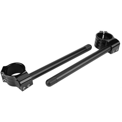[Separador de manillar] Clip universal de metal forjado - 37 mm de diámetro, negro, para motocicletas