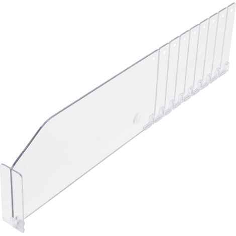Separador de plástico transparente 285 / 480 x 120 mm