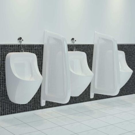 Separador de privacidad de urinario de pared cerámica