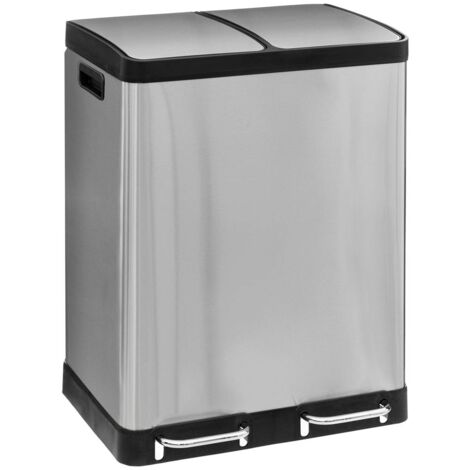 Separador de residuos a pedal 2x30l ariane acero inoxidable - 5five