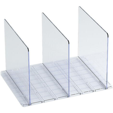 Separateur Armoire Linen - ABS Premium - Blanc/Transparent - 31.5x23.9cm & 41.5x23.9cm - 3/4/5 Cases