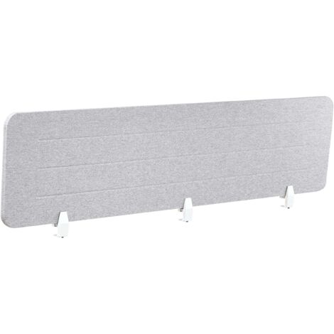 Séparateur De Bureau Acoustique Beliani - 120 X 50 Cm - Tissu Vert - Fixation Par Pinces - Pour Bureaux Ou Open Space