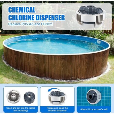 Séparateur de chlore Lay-Z-Spa, distributeur de produits chimiques Bestway P05345, pièces de rechange pour accessoires de piscine, cartouche filtrante de rechange VI + séparateur de chlore P05315 + fi