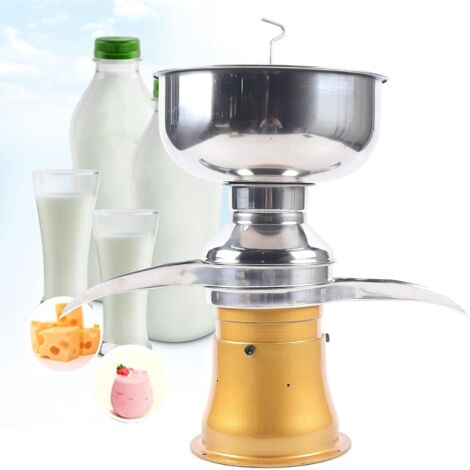 Séparateur de crème de lait Capacité 50 L/H Séparateur de crème de lait Séparateur de lait électrique pour convertir le lait cru en crème et en lait écrémé
