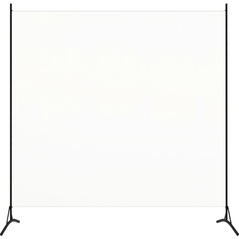 Décoshop26 - Séparateur de pièce cloison pliable 175 x 180 cm en tissu blanc DEC031143