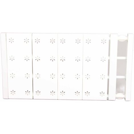 Séparateur de placard extensible pour organisation, longueur ajustable 48-80 cm, sans perçage