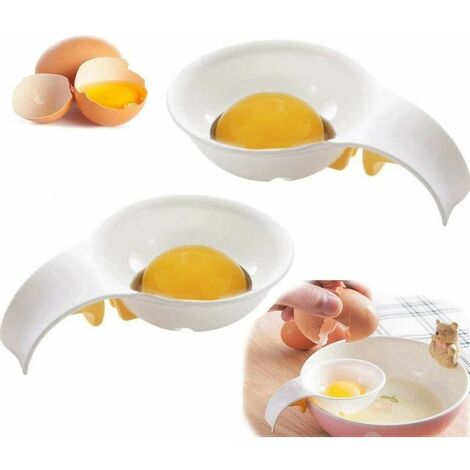 Séparateur d'œufs Filtre à jaune d'œuf Séparateur d'œufs de qualité alimentaire Tamis à œufs Ustensile de cuisine Cuisiner Bonnes poignées Blanc d'œuf mains libres Filtre à jaune d'œuf Séparateur Outi