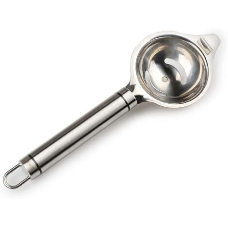 Séparateur d'œufs, séparateur jaune-blanc en acier inoxydable, compatible lave-vaisselle, blanc d'œuf