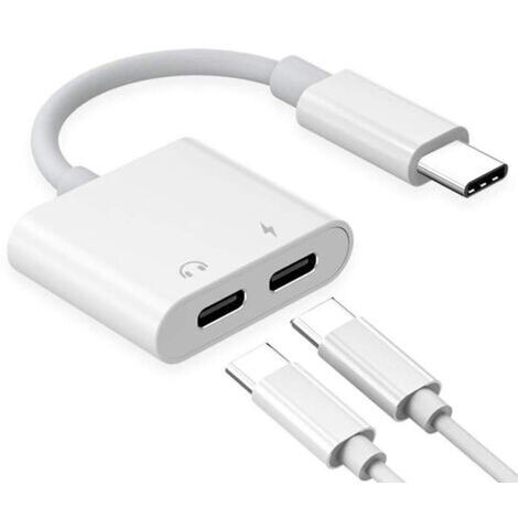 Séparateur double USB type-c avec DAC, adaptateur Audio et convertisseur de charge pour Pixel 2 3 4XL Galaxy S10 9 8 Huawei P30 Pro