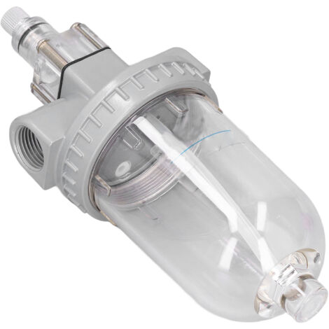 Séparateur eau-huile en alliage aluminium PC étanche QIU-15 G1/2 pour compresseur à air