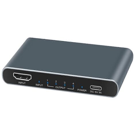 Séparateur HDMI 4K 1 entrée 4 sorties pour HDTV, DVD et vidéo synchronisée