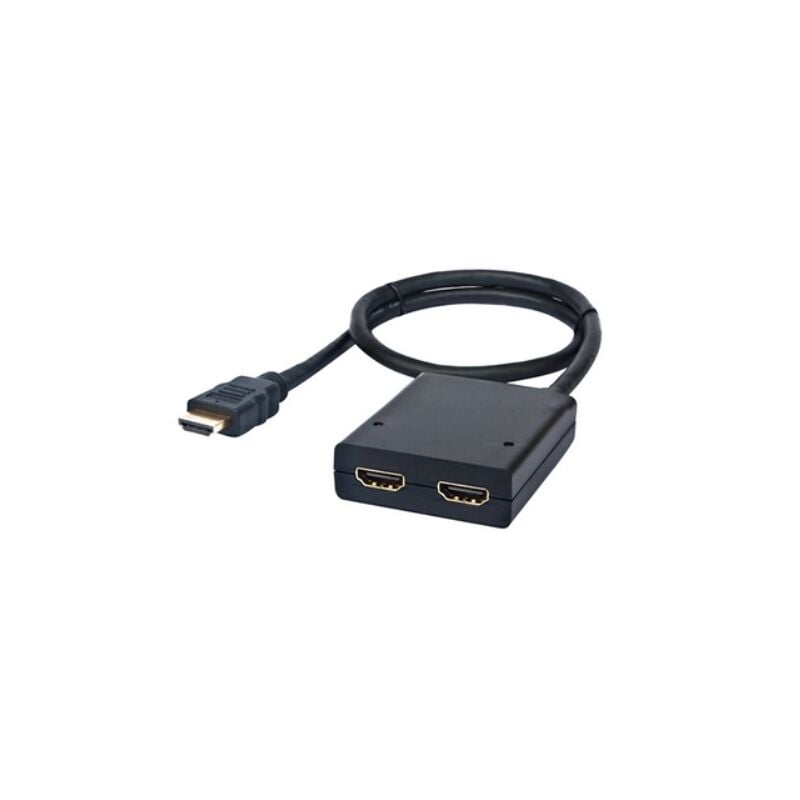 Nano Cable - Nanocable - hdmi splitter / doubler v1.3 (1 entrée, 2 sorties) - 1080p - alimentation incluse - 50cm pigtail