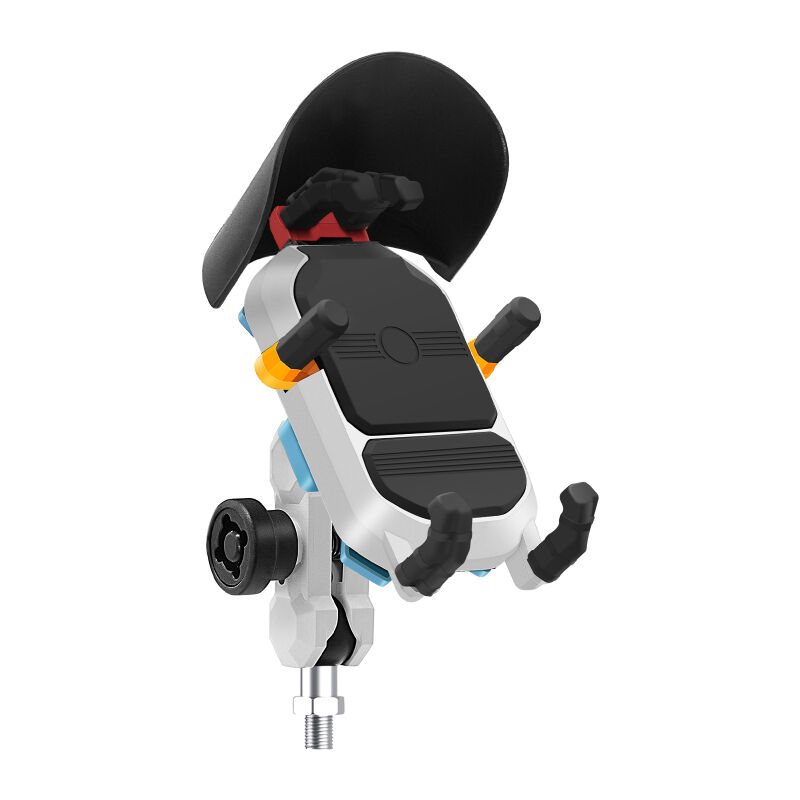 Support de téléphone portable étanche pour moto, antivol, rotation à 360°, vis M10, pour téléphone de 3,5 à 6,5 pouces