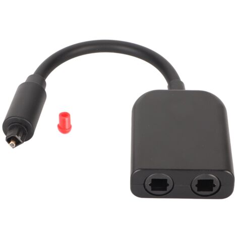 Séparateur Optique 1 Entrée 2 Sorties Mâle/Femelle 6 Fibres pour PS3 Xbox One S Lecteur CD DVD
