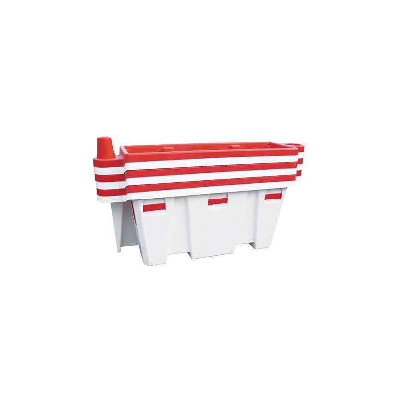 Separateur voie rouge et blanc nadia empilable hauteur 75CM - ( vendu à l'unité) 340107